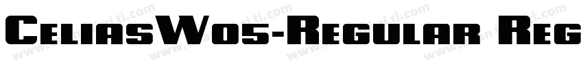 CeliasW05-Regular Regular字体转换